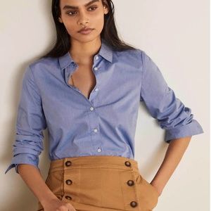 Boden button down,chambray plus size, like new